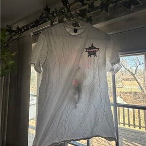 Gildan White Short-Sleeve Tee with Small Star Graphic